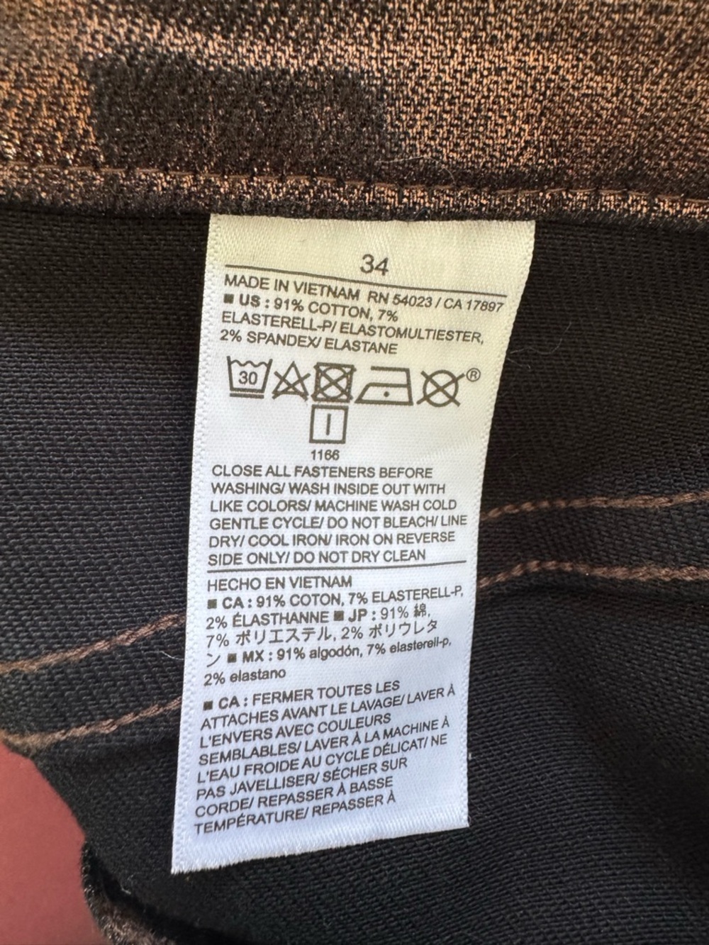 Banana Republic High Rise Straight Metallic Jeans - Picture 5 of 7